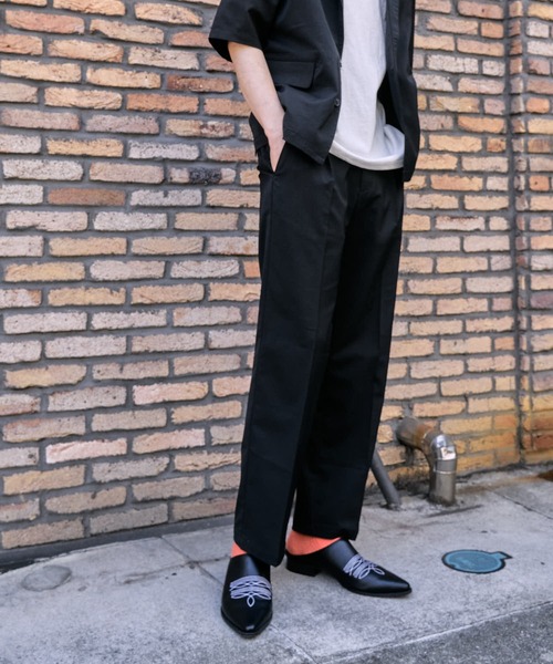 PUBLUX（パブリュクス）の「【PUBLUX/パブリュクス×ベルエポック】セットアップ ショートスリーブテーラードジャケット&センタープレスワイドスラックス（セットアップ・メンズ・ブラック/サックスブルー/ブラウン・SMALL/MEDIUM/LARGE）」の10枚目の写真