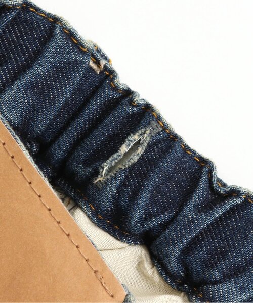 F.O.U（エフオーユー）の「ワイドストレートデニム 10分丈（デニムパンツ・キッズ・ネイビー/ブルー/キナリ・110/100/120/140/130）」の12枚目の写真