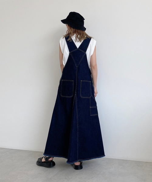 FREE'S MART（フリーズマート）の「ワークジャンパースカート（ジャンパースカート・レディース・キナリ/インディゴブルー・マルチサイズ）」の12枚目の写真