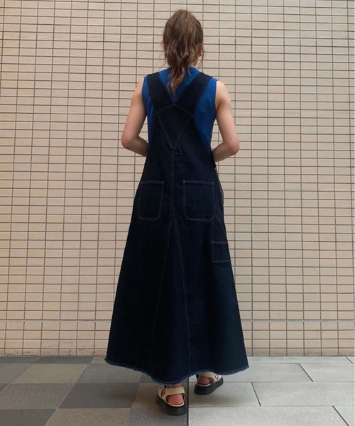 FREE'S MART（フリーズマート）の「ワークジャンパースカート（ジャンパースカート・レディース・キナリ/インディゴブルー・マルチサイズ）」の14枚目の写真