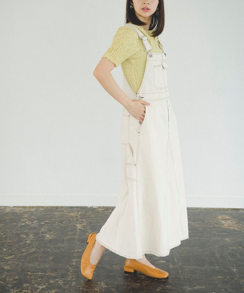 FREE'S MART（フリーズマート）の「ワークジャンパースカート（ジャンパースカート・レディース・キナリ/インディゴブルー・マルチサイズ）」の4枚目の写真