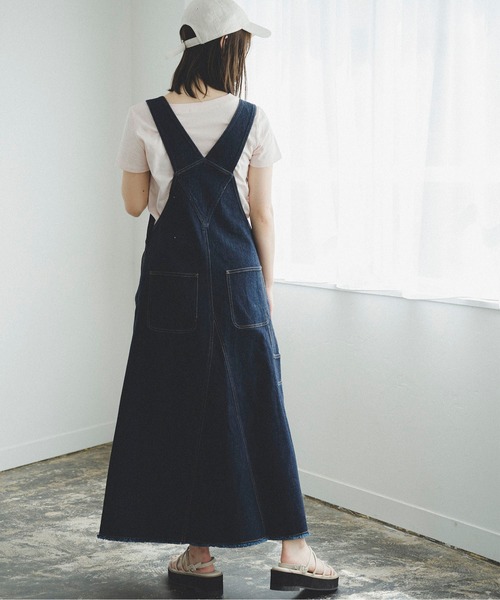FREE'S MART（フリーズマート）の「ワークジャンパースカート（ジャンパースカート・レディース・キナリ/インディゴブルー・マルチサイズ）」の9枚目の写真