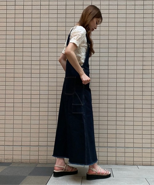 FREE'S MART（フリーズマート）の「ワークジャンパースカート（ジャンパースカート・レディース・キナリ/インディゴブルー・マルチサイズ）」の16枚目の写真