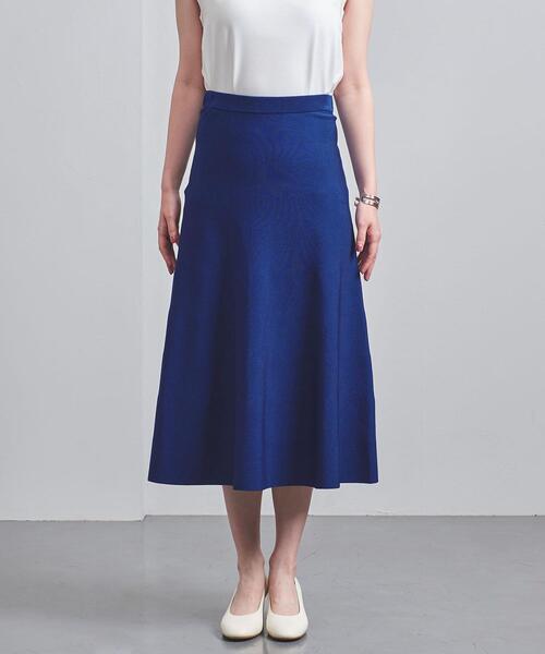 UNITED ARROWS（ユナイテッドアローズ）の「UBCMD RY/N フィット＆フレア スカート†（スカート・レディース・ライトグレー/ブラック/ロイヤルブルー・38/36）」の4枚目の写真