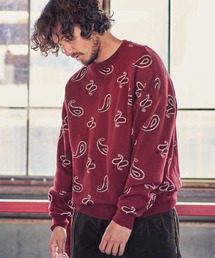 mn2347-PAISLEY DOUBLE JACQUARD KNIT ニット