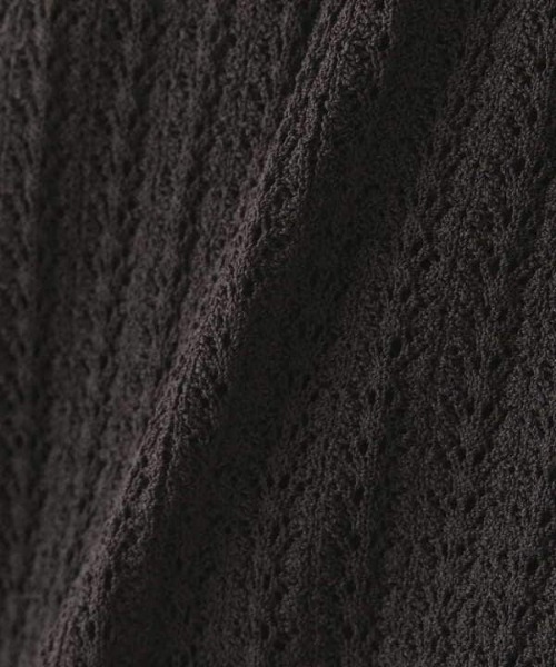 N.（N. Natural Beauty Basic）（エヌエヌナチュラルビューティーベーシック）の「透かし柄シアーニットカーディガン（カーディガン/ボレロ・レディース・グレー/ホワイト/イエロー/ホワイト系その他・MEDIUM）」の20枚目の写真