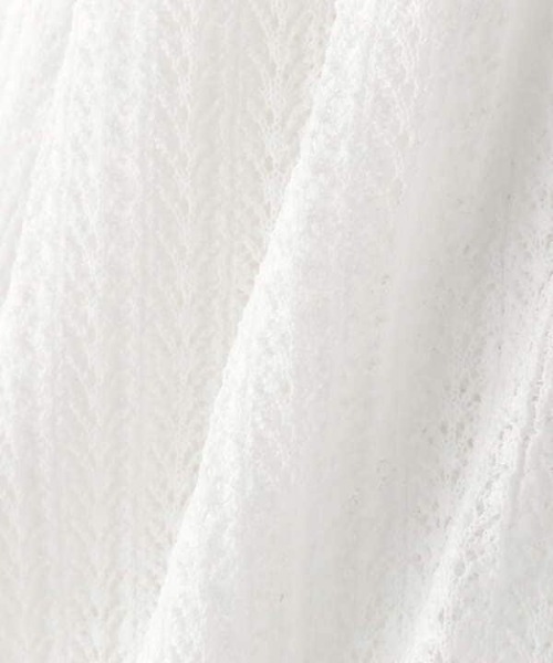 N.（N. Natural Beauty Basic）（エヌエヌナチュラルビューティーベーシック）の「透かし柄シアーニットカーディガン（カーディガン/ボレロ・レディース・グレー/ホワイト/イエロー/ホワイト系その他・MEDIUM）」の18枚目の写真