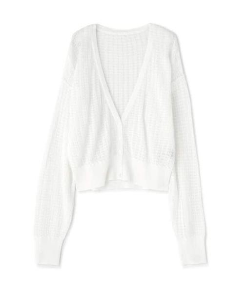 N.（N. Natural Beauty Basic）（エヌエヌナチュラルビューティーベーシック）の「透かし柄シアーニットカーディガン（カーディガン/ボレロ・レディース・グレー/ホワイト/イエロー/ホワイト系その他・MEDIUM）」の17枚目の写真