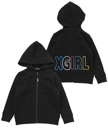 X-girl Stages | SWEAT ZIP HOODIE PUFF LOGO (4T～7T)(パーカー)