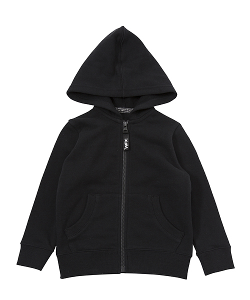 X-girl Stages（エックスガールステージス）の「SWEAT ZIP HOODIE PUFF LOGO (4T～7T)（パーカー・キッズ・ブラック/アッシュ/ピンク/グリーン・6T/7T/4T/5T）」の13枚目の写真
