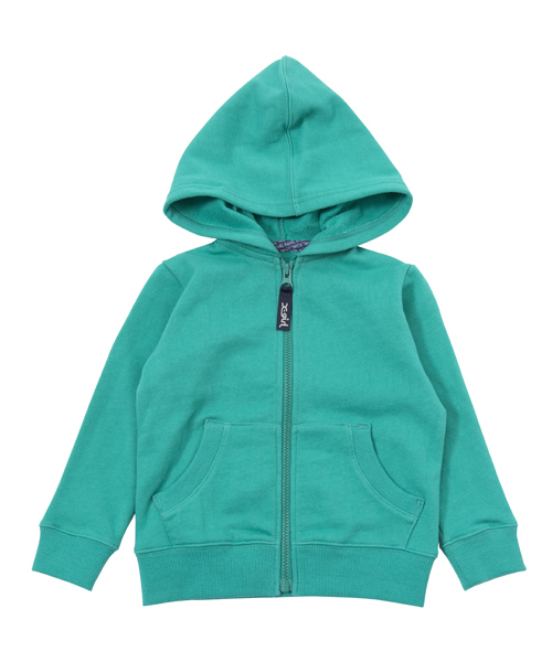 X-girl Stages（エックスガールステージス）の「SWEAT ZIP HOODIE PUFF LOGO (4T～7T)（パーカー・キッズ・ブラック/アッシュ/ピンク/グリーン・6T/7T/4T/5T）」の15枚目の写真