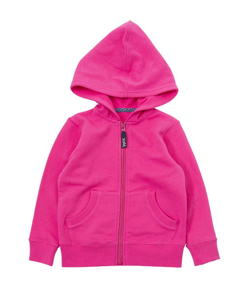 X-girl Stages（エックスガールステージス）の「SWEAT ZIP HOODIE PUFF LOGO (4T～7T)（パーカー・キッズ・ブラック/アッシュ/ピンク/グリーン・6T/7T/4T/5T）」の8枚目の写真