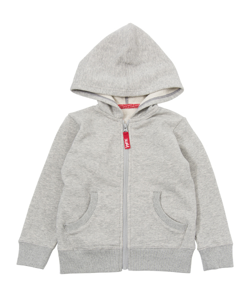 X-girl Stages（エックスガールステージス）の「SWEAT ZIP HOODIE PUFF LOGO (4T～7T)（パーカー・キッズ・ブラック/アッシュ/ピンク/グリーン・6T/7T/4T/5T）」の10枚目の写真