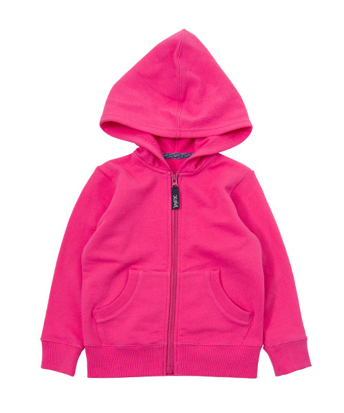 X-girl Stages（エックスガールステージス）の「SWEAT ZIP HOODIE PUFF LOGO (4T～7T)（パーカー・キッズ・ブラック/アッシュ/ピンク/グリーン・6T/7T/4T/5T）」の17枚目の写真