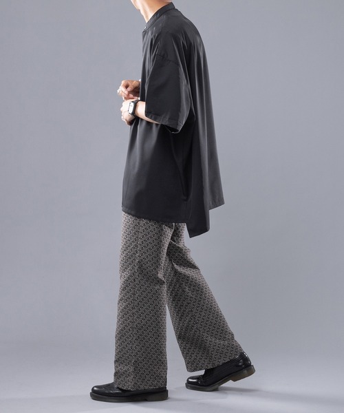 kutir（クティール）の「ルーズトロミアシメシャツ（シャツ/ブラウス・メンズ・ライトグリーン/スモークピンク/ブラック・LARGE/MEDIUM）」の5枚目の写真