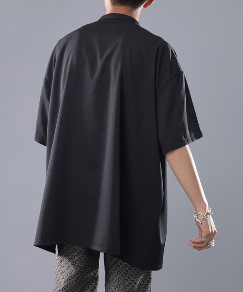 kutir（クティール）の「ルーズトロミアシメシャツ（シャツ/ブラウス・メンズ・ライトグリーン/スモークピンク/ブラック・LARGE/MEDIUM）」の7枚目の写真