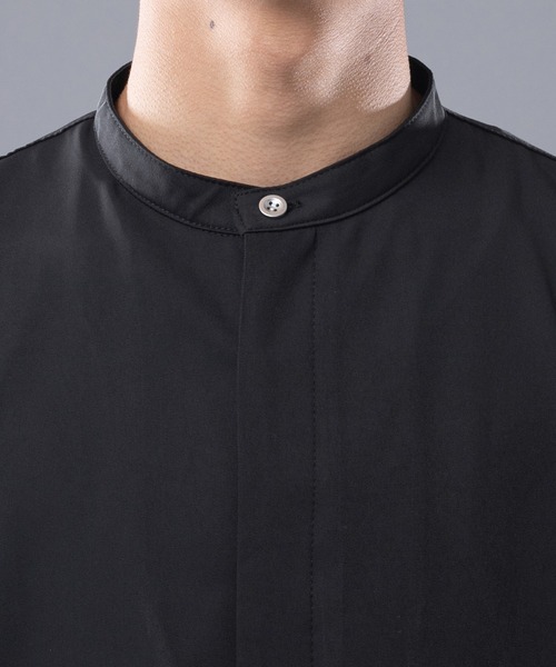 kutir（クティール）の「ルーズトロミアシメシャツ（シャツ/ブラウス・メンズ・ライトグリーン/スモークピンク/ブラック・LARGE/MEDIUM）」の8枚目の写真