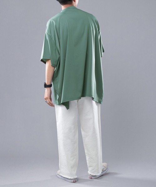 kutir（クティール）の「ルーズトロミアシメシャツ（シャツ/ブラウス・メンズ・ライトグリーン/スモークピンク/ブラック・LARGE/MEDIUM）」の13枚目の写真