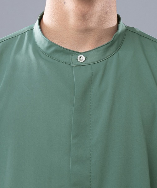 kutir（クティール）の「ルーズトロミアシメシャツ（シャツ/ブラウス・メンズ・ライトグリーン/スモークピンク/ブラック・LARGE/MEDIUM）」の15枚目の写真