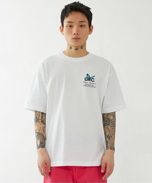 Tシャツ・カットソー LMC FLOWER GARDEN TEE black 0LM45STS209BLK FLOWER GARDEN TEE black - LMC | 엘엠씨