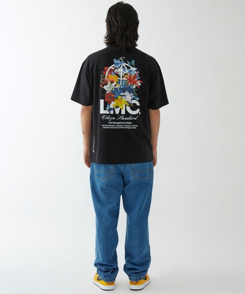 Tシャツ・カットソー LMC FLOWER GARDEN TEE black 0LM45STS209BLK FLOWER GARDEN TEE black - LMC | 엘엠씨