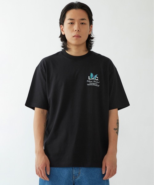 Tシャツ・カットソー LMC FLOWER GARDEN TEE black 0LM45STS209BLK FLOWER GARDEN TEE black - LMC | 엘엠씨