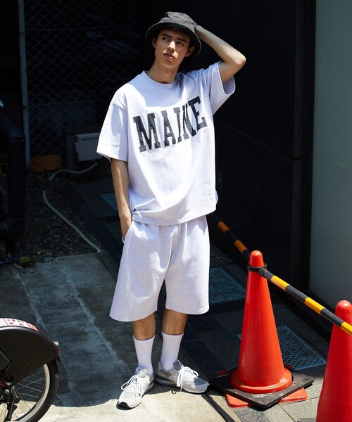 FREAK'S STORE（フリークスストア）の「HEAVY WEIGHT SWEAT SHORTS/ヘビーウェイト スウェット ショーツ/ワイド/イージーパンツ（その他パンツ・メンズ・グレー/ブラック/オフホワイト・MEDIUM/LARGE）」の18枚目の写真