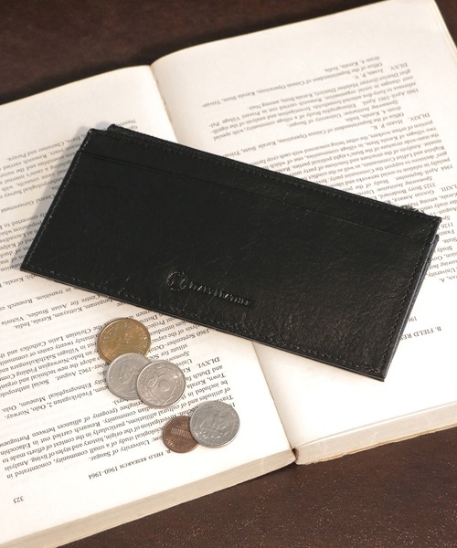 ikka（イッカ）の「ITALY　レザースリムウォレット（財布・メンズ・ブラック/ダークブラウン/ネイビー/ブラウン・FREE）」の2枚目の写真