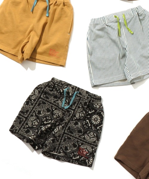 BREEZE(ブリーズ)の「カラバリイージーパンツ 4分丈(その他パンツ・キッズ・グリーン/ブラック/イエロー/ブラウン/カーキ/ネイビー/ストライプ/キャメル/ピンク/キナリ・100/110/120/130/80/90/140)」の3枚目の写真