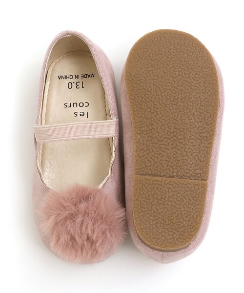 apres les cours(アプレレクール)の「/スカラップぽんぽんパンプス(パンプス・キッズ・ピンク/ブラック/ブラウン・17/18/14/13/15 /20/16/19)」の4枚目の写真