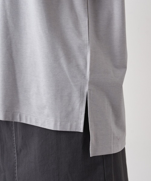 PUAL CE CIN（ピュアルセシン）の「【Du noir】シルケットセーラーカラーショートスリーブ（Tシャツ/カットソー・レディース・ホワイト/ブラック/グレー・FREE）」の7枚目の写真