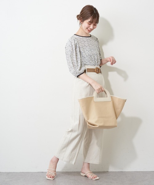 natural couture(ナチュラルクチュール)の「パイピングデザインアソート柄ブラウス(シャツ/ブラウス・レディース・その他1/その他2/その他3/その他4・FREE)」の6枚目の写真