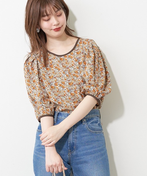 natural couture(ナチュラルクチュール)の「パイピングデザインアソート柄ブラウス(シャツ/ブラウス・レディース・その他1/その他2/その他3/その他4・FREE)」の11枚目の写真