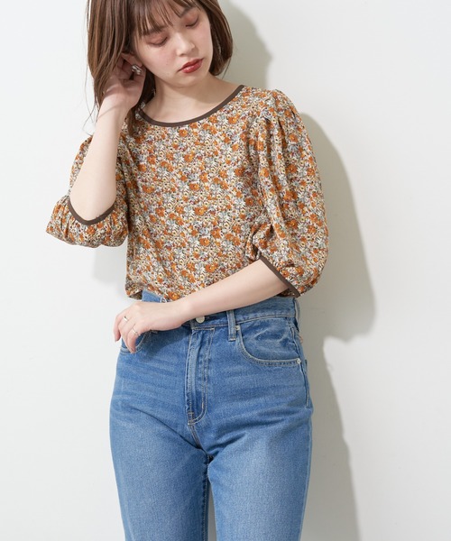 natural couture(ナチュラルクチュール)の「パイピングデザインアソート柄ブラウス(シャツ/ブラウス・レディース・その他1/その他2/その他3/その他4・FREE)」の14枚目の写真