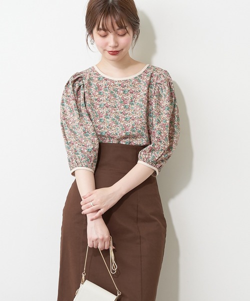 natural couture(ナチュラルクチュール)の「パイピングデザインアソート柄ブラウス(シャツ/ブラウス・レディース・その他1/その他2/その他3/その他4・FREE)」の17枚目の写真