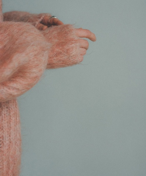 CLANE（クラネ）の「【CLANE(クラネ)】COLOR MOHAIR SHAGGY CARDIGAN/カラーモヘアシャギカーディガン/11106-1092（カーディガン/ボレロ・レディース・ピンク/ネイビー/ミント・1）」の8枚目の写真