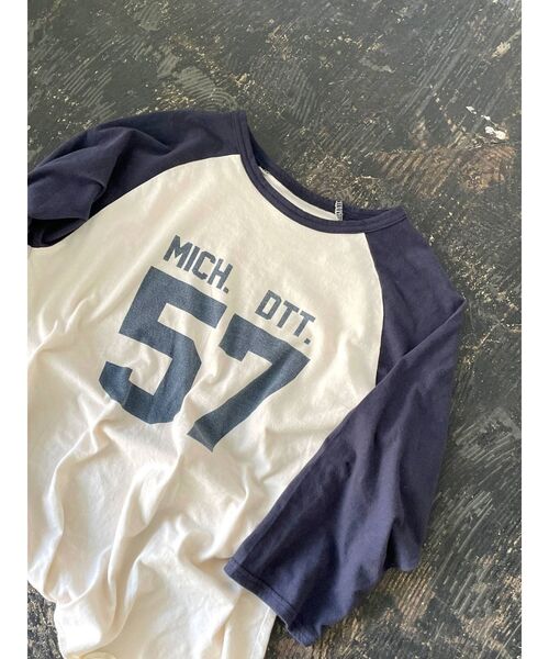 Ungrid（アングリッド）の「ナンバリング七分袖Tee（Tシャツ/カットソー・レディース・アイボリー/グレー/チャコールグレー・FREE）」の12枚目の写真