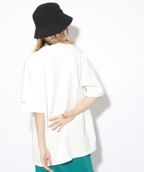 PBLIM（ページボーイリム）の「【PAGEBOYLIM】オイルアートT（Tシャツ/カットソー・レディース・ブラック/オフホワイト・MEDIUM/LARGE）」の14枚目の写真