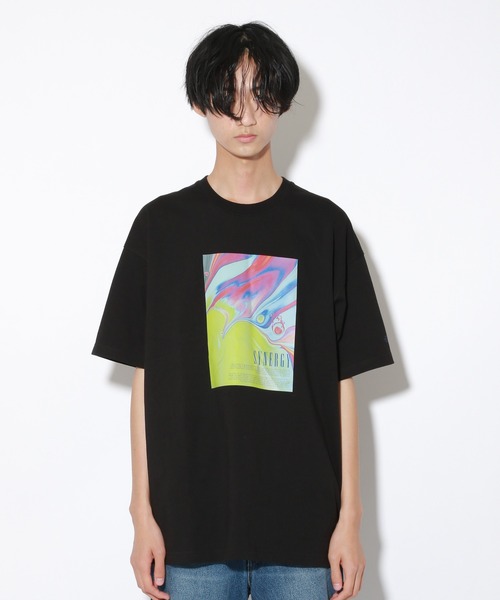 PBLIM（ページボーイリム）の「【PAGEBOYLIM】オイルアートT（Tシャツ/カットソー・レディース・ブラック/オフホワイト・MEDIUM/LARGE）」の21枚目の写真