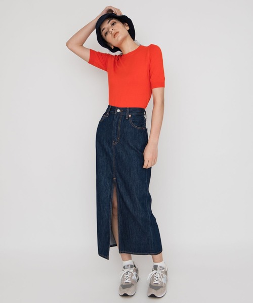 Levi's Red Jeans ライトブルーデニムスカート Levi's（リーバイス）の「Levi's/リーバイス デニムロング