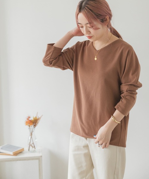 ITEMS URBANRESEARCH(アイテムズ アーバンリサーチ)の「カットミラノプルオーバー(Tシャツ/カットソー・レディース・キャメル/モカ/ピンク/ブラック/オフホワイト・FREE)」の14枚目の写真