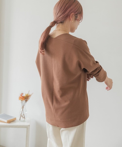 ITEMS URBANRESEARCH(アイテムズ アーバンリサーチ)の「カットミラノプルオーバー(Tシャツ/カットソー・レディース・キャメル/モカ/ピンク/ブラック/オフホワイト・FREE)」の16枚目の写真