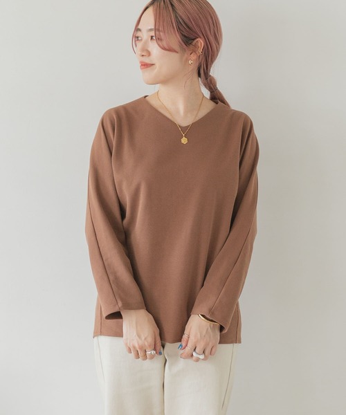 ITEMS URBANRESEARCH(アイテムズ アーバンリサーチ)の「カットミラノプルオーバー(Tシャツ/カットソー・レディース・キャメル/モカ/ピンク/ブラック/オフホワイト・FREE)」の17枚目の写真