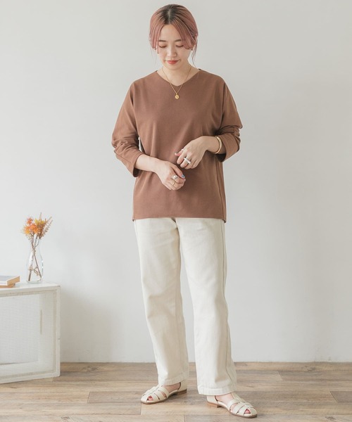 ITEMS URBANRESEARCH(アイテムズ アーバンリサーチ)の「カットミラノプルオーバー(Tシャツ/カットソー・レディース・キャメル/モカ/ピンク/ブラック/オフホワイト・FREE)」の18枚目の写真