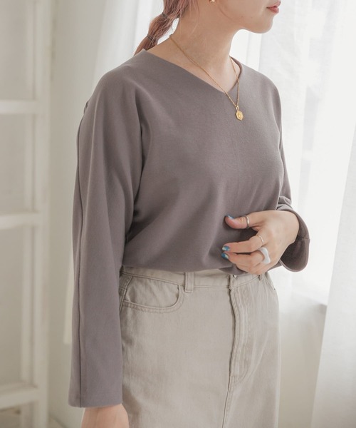 ITEMS URBANRESEARCH(アイテムズ アーバンリサーチ)の「カットミラノプルオーバー(Tシャツ/カットソー・レディース・キャメル/モカ/ピンク/ブラック/オフホワイト・FREE)」の22枚目の写真