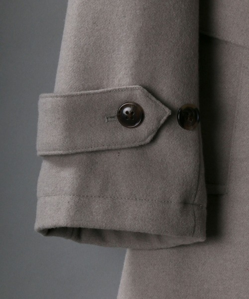 SITRY(シトリー)の「別注 over size wool trench coat/オーバーサイズ ウール トレンチコート(トレンチコート・メンズ・ブラック/ベージュ/グレー/グレイッシュベージュ・M/L)」の9枚目の写真