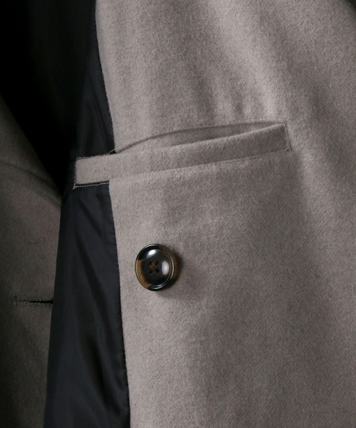 SITRY(シトリー)の「別注 over size wool trench coat/オーバーサイズ ウール トレンチコート(トレンチコート・メンズ・ブラック/ベージュ/グレー/グレイッシュベージュ・M/L)」の12枚目の写真