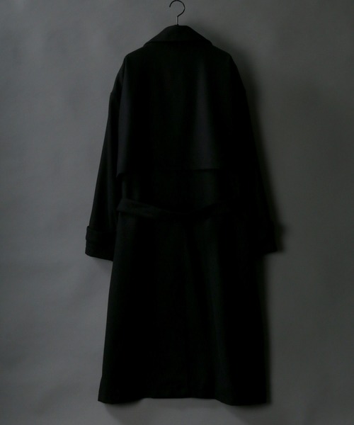 SITRY(シトリー)の「別注 over size wool trench coat/オーバーサイズ ウール トレンチコート(トレンチコート・メンズ・ブラック/ベージュ/グレー/グレイッシュベージュ・M/L)」の15枚目の写真