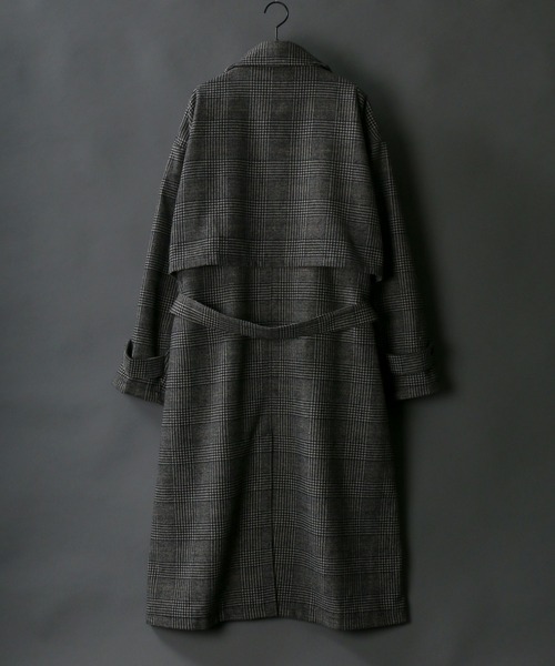 SITRY(シトリー)の「別注 over size wool trench coat/オーバーサイズ ウール トレンチコート(トレンチコート・メンズ・ブラック/ベージュ/グレー/グレイッシュベージュ・M/L)」の18枚目の写真