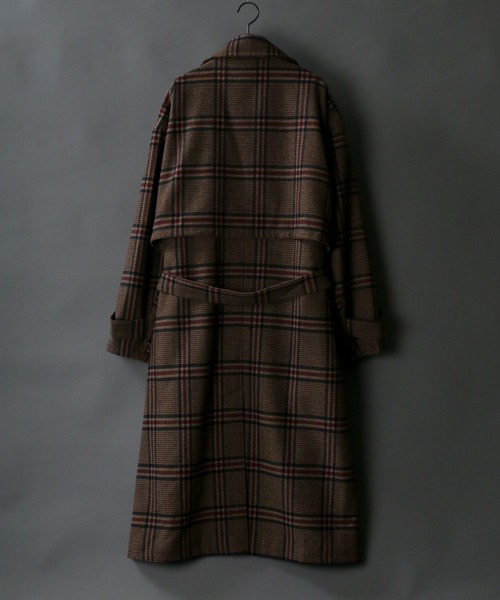SITRY(シトリー)の「別注 over size wool trench coat/オーバーサイズ ウール トレンチコート(トレンチコート・メンズ・ブラック/ベージュ/グレー/グレイッシュベージュ・M/L)」の21枚目の写真